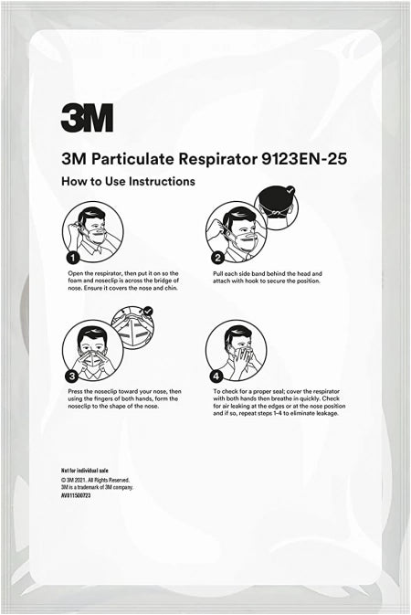 3M P2 Respirator 9123 Disposable Face Mask Pack of 3 – Leo Shield